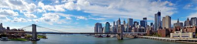 Papier peint  Panorama de Brooklyn Bridge une journée ensoleillée