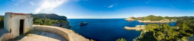 Papier peint  Panorama de la mer à Ibiza