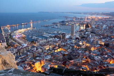 Papier peint  Panorama de la ville d'Alicante