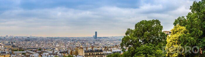 Papier peint  Panorama de la ville de Paris