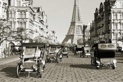 Panorama de la ville de Paris autrefois