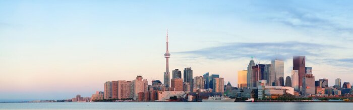 Papier peint  Panorama de la ville de Toronto au lever du soleil