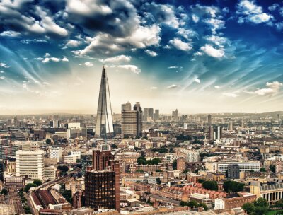 Papier peint  Panorama de Londres vue aérienne