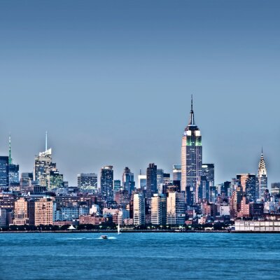 Panorama de Manhattan aux couleurs intenses