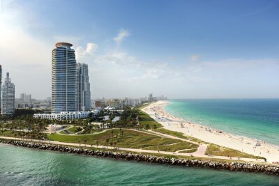 Papier peint  Panorama de Miami Beach