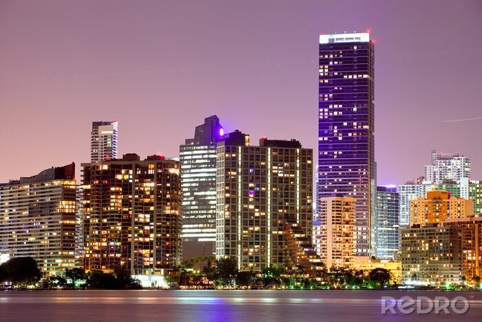 Papier peint  Panorama de Miami en Floride