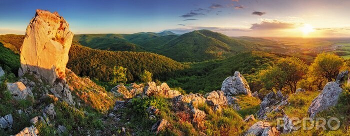 Papier peint  Panorama de montagne