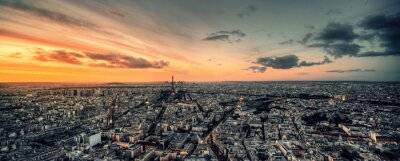 Papier peint  Panorama de Paris en 3D