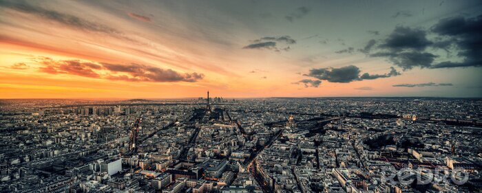 Papier peint  Panorama de Paris en 3D