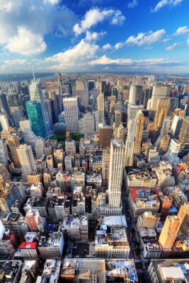 Panorama des immeubles à New York