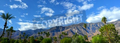 Papier peint  Panorama des montagnes dans le désert