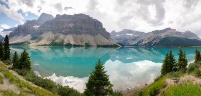 Papier peint  Panorama des montagnes grises au Canada