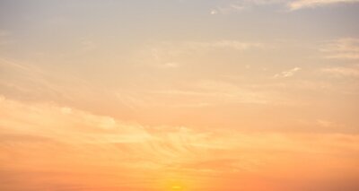 Papier peint  Panorama du ciel avec des rayons de soleil