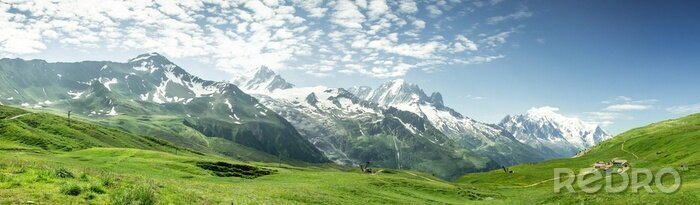 Papier peint  Panorama du Mont Blanc