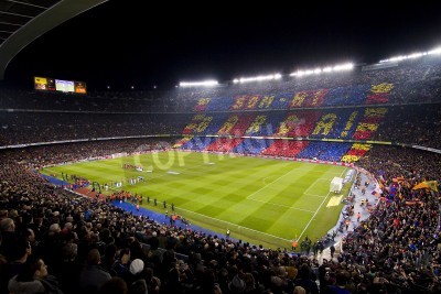 Papier peint  Panorama du stade de Barcelone