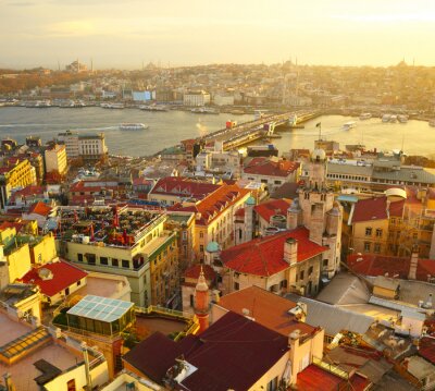 Papier peint  Panorama immeubles à Istambul