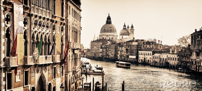 Papier peint  Panorama monochrome de Venise