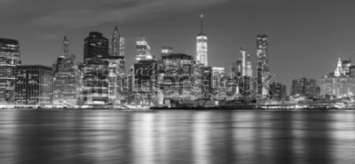 Papier peint  Panorama New York noir et blanc