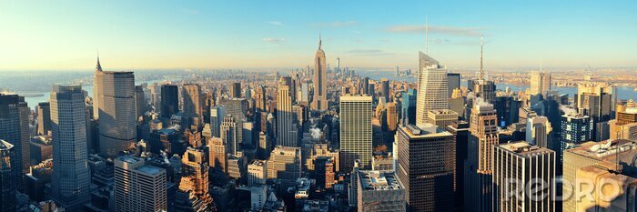 Papier peint  Panorama ville avec les tours de Manhattan