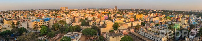 Papier peint  Panorama ville en Inde