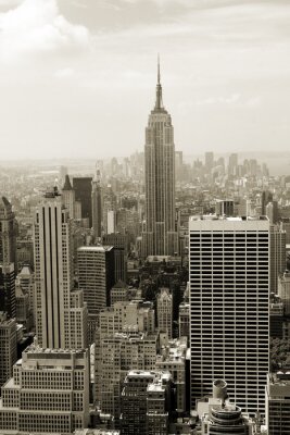 Papier peint  Panorama ville et Manhattan