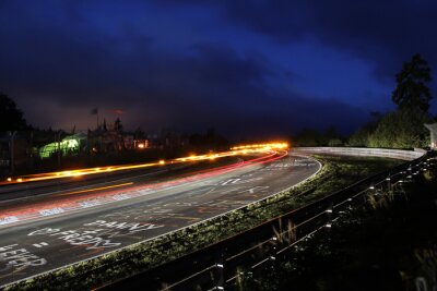 Papier peint  Panoramique route 3D