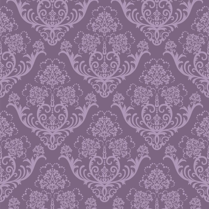 Papier peint  Papier peint floral pourpre