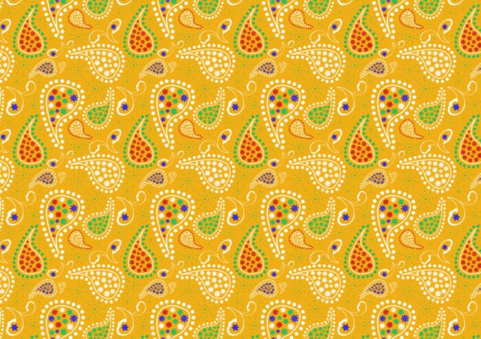 Papier peint  Papier Peint MULTICOLORE CACHEMIRE PAISLEY