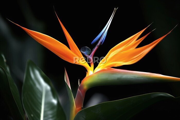 Papier peint  Paradise flower. Generate AI