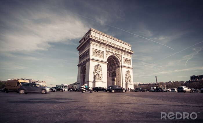 Papier peint  Paris et l'Arc de Triomphe