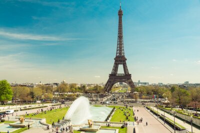Papier peint  Paris et la Tour Eiffel une journée de soleil