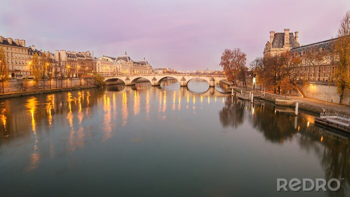 Papier peint  Paris, fleuve et pont