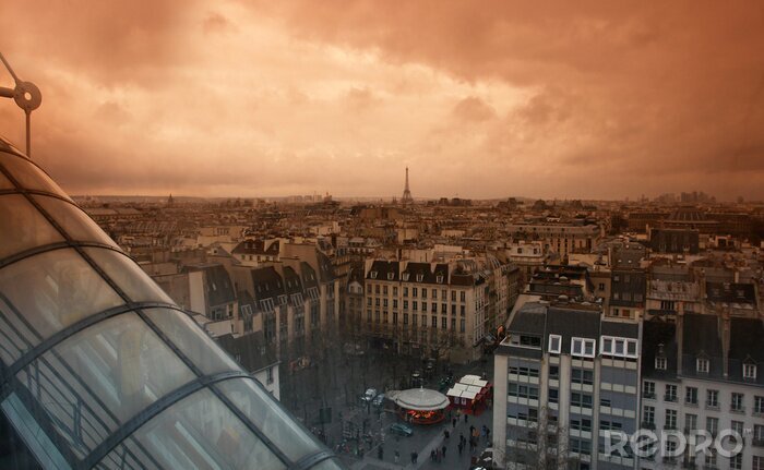 Papier peint  Paris place Georges Pompidou