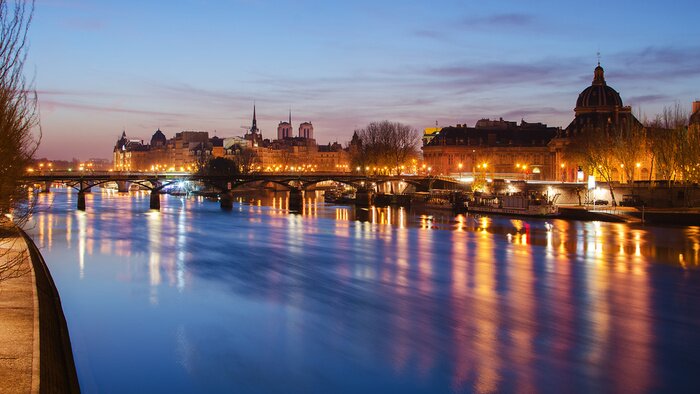 Papier peint  Paris soir
