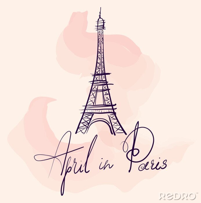 Papier peint  Paris. Vector illustration