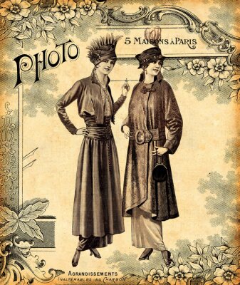 Paris vintage et femmes à la mode