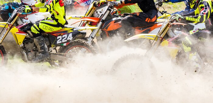 Papier peint  partenza dans gara di motocross