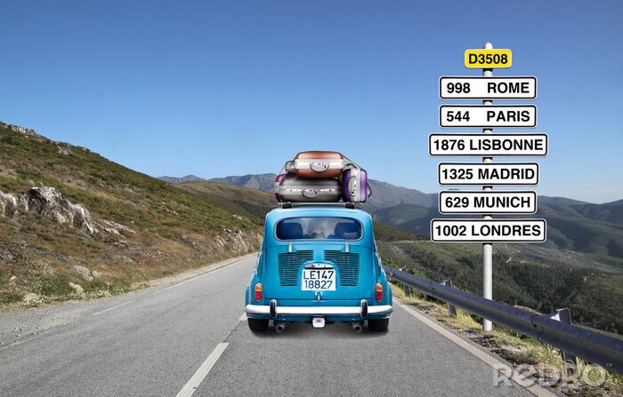 Papier peint  Partir en voyage