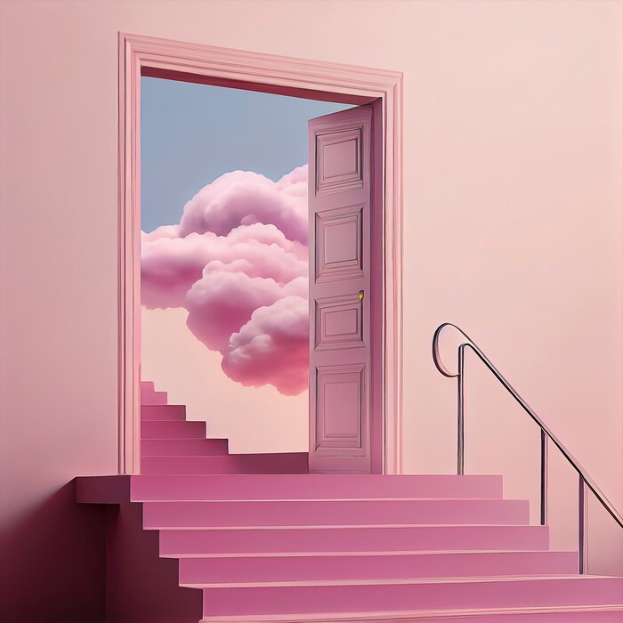 Papier peint  Passage au pays rose