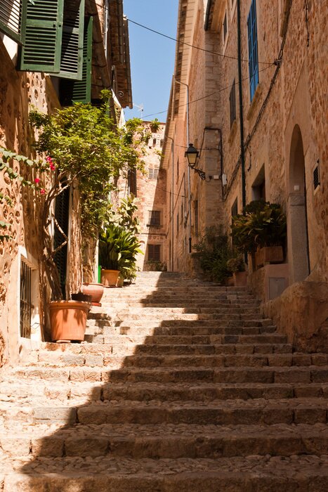 Papier peint  Passage éclairé