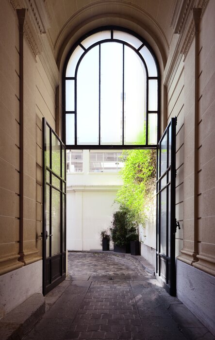 Papier peint  Passage entre des immeubles