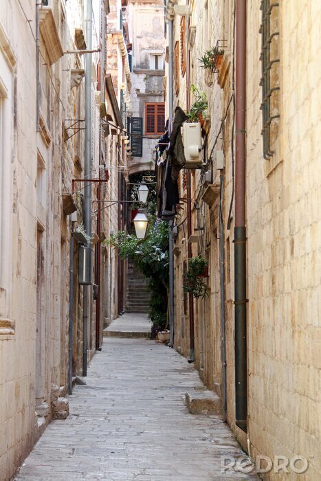 Papier peint  Passage étroit entre les maisons