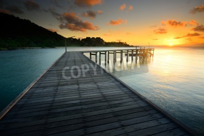 Papier peint  Passerelle parc national en Thaïlande