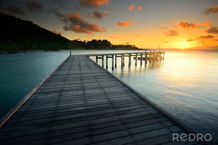 Papier peint  Passerelle parc national pittoresque