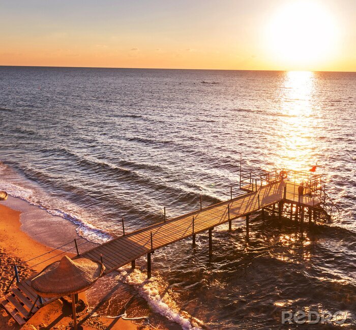 Papier peint  Passerelle vue aérienne