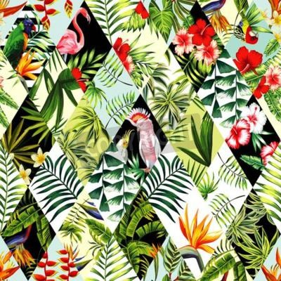 Papier peint  Patchwork avec la nature