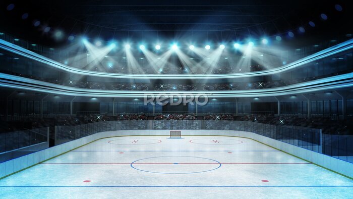 Papier peint  Patinoire de hockey vide