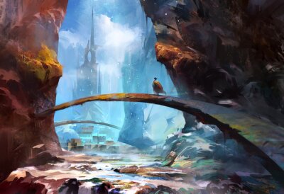 Papier peint  Pays fantastique