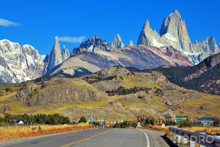 Papier peint  Paysage d'automne des montagnes de Patagonie