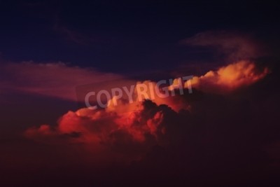 Papier peint  Paysage dans des tons orange